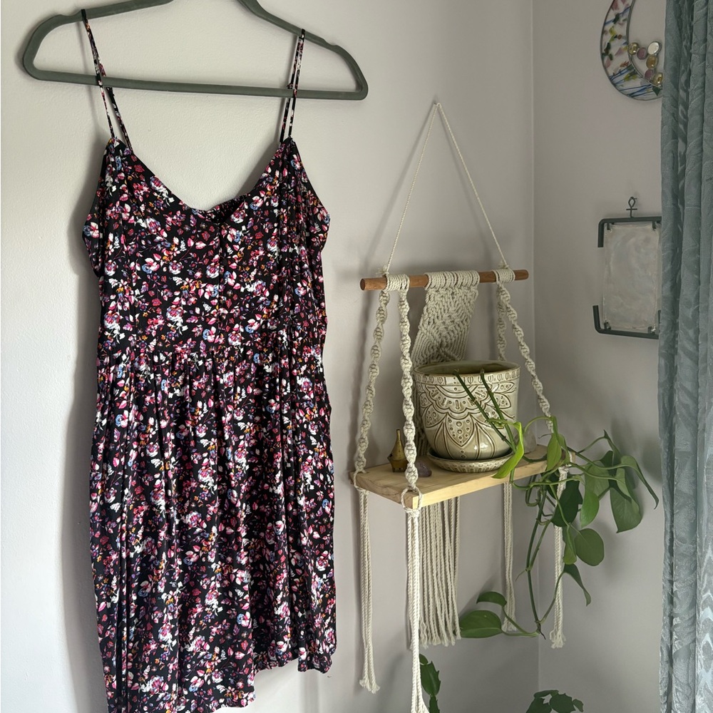 Floral Spaghetti Strap Dress